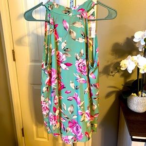 Floral halter style top